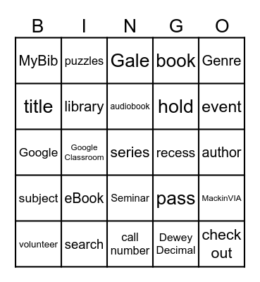 Ultimate Book BINGO Card