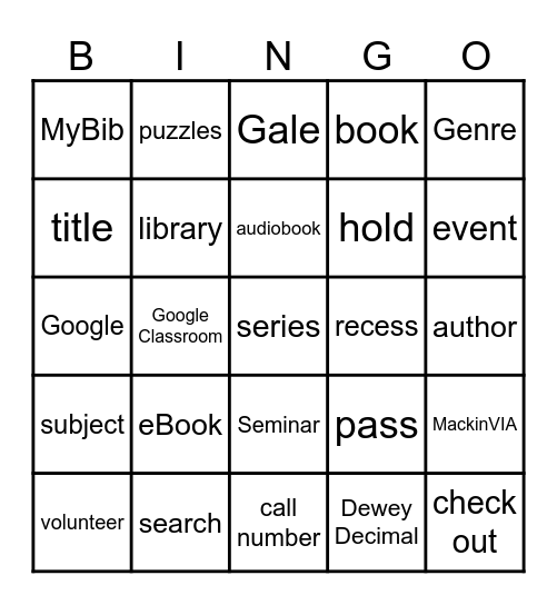 Ultimate Book BINGO Card