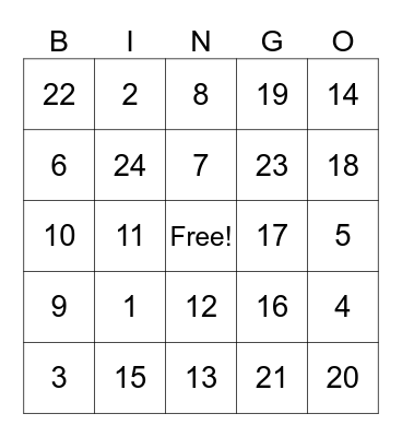 Fun Time 🥳 Bingo Card