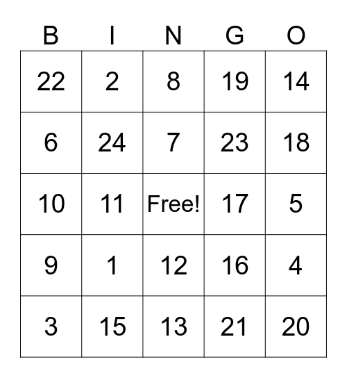 Fun Time 🥳 Bingo Card