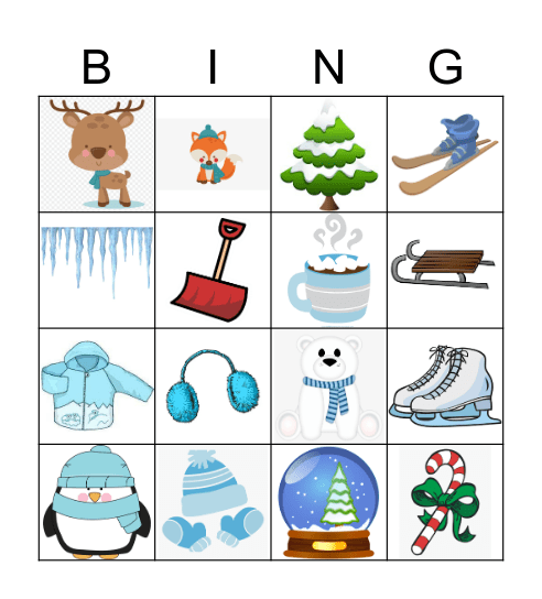 Winter Bingo Card