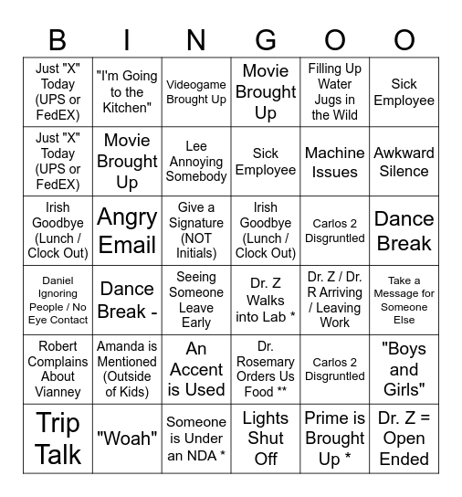 MVP Bingo! Bingo Card