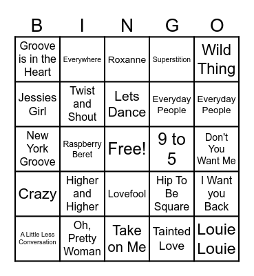 Ultimate Party Bingo Card