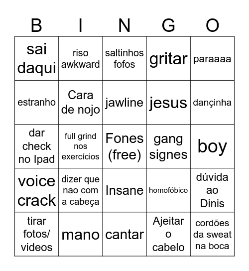 BinGon! Bingo Card