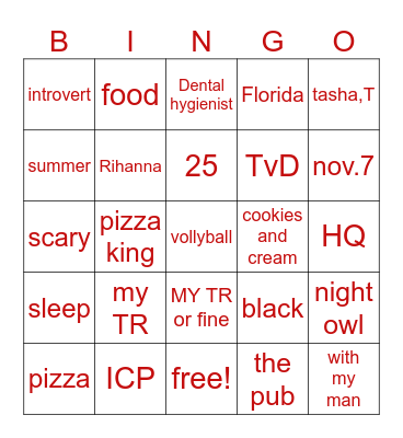 Number Bingo 1-75 Bingo Card