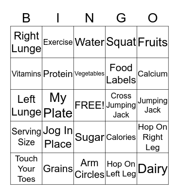 SSLN Bingo Card