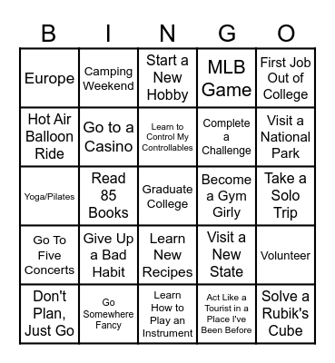 2024 Bingo Card