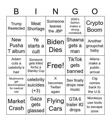 2024 Bingo Card