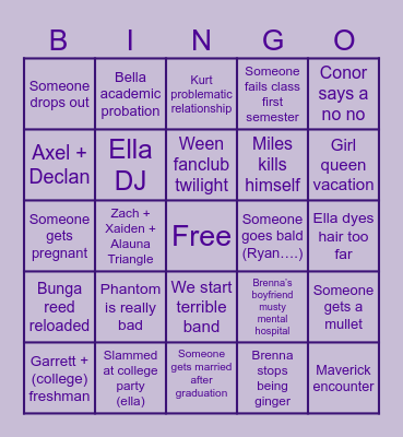 RAGE: 2024 Bingo Card