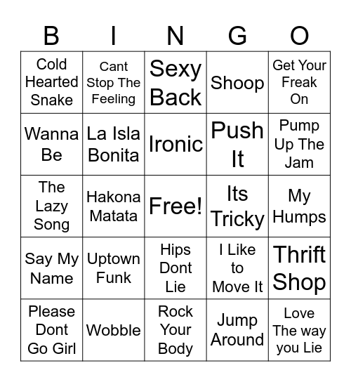 Wendy's Round Bingo Card