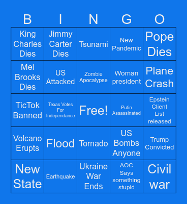 2024 Bingo Card