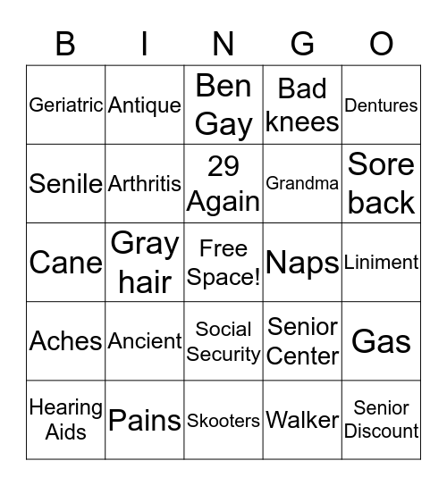 Joanne's 60th birthday Bingo  Bingo Card