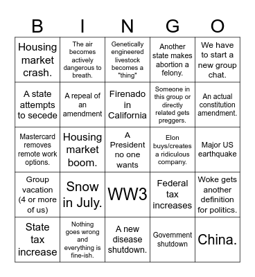 2024 bingo Card