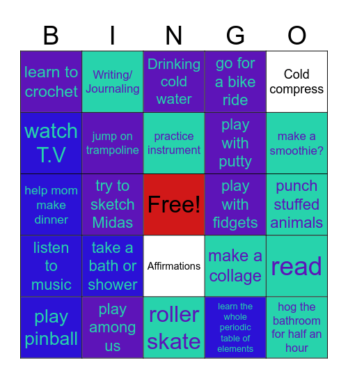 CATHERINE IS AMAZING!!!!! Bingo Card