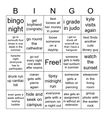 2024 Bingo Card