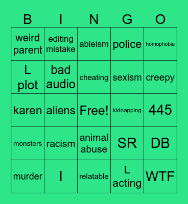 TT Bingo Card