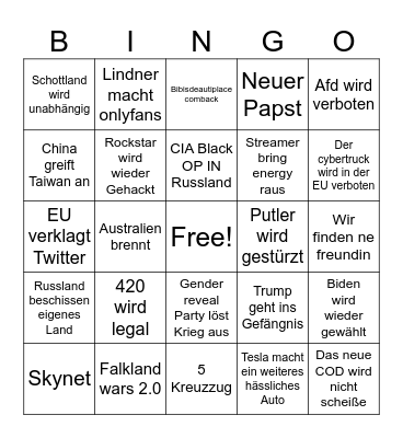 Bullshit Bingo 2024 Bingo Card