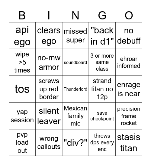 Profit LFG Bingo Ultimate Edition Bingo Card