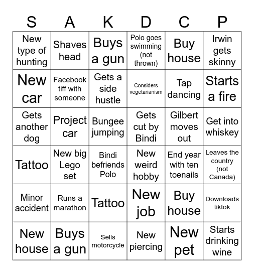 2024 Bingo Card