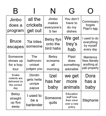 2024 PREDICTIONS Bingo Card