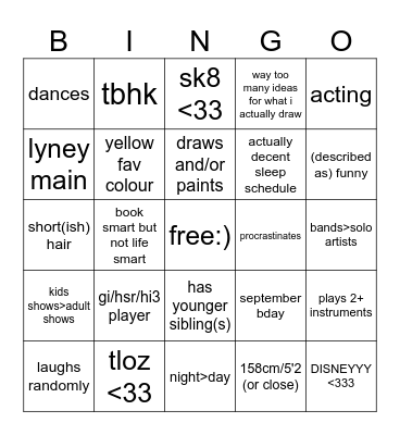 shallot bingo :) Bingo Card