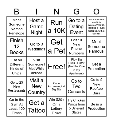 2024 Bingo Card