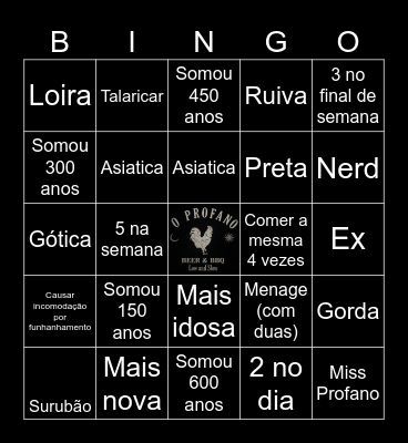 Bingo Galistico Bingo Card