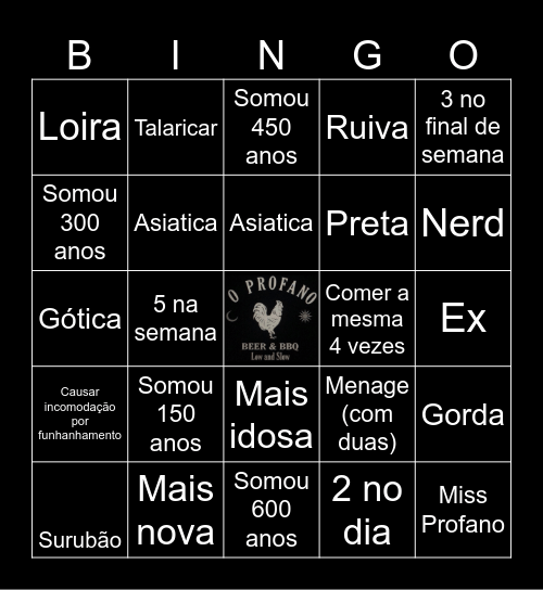 Bingo Galistico Bingo Card