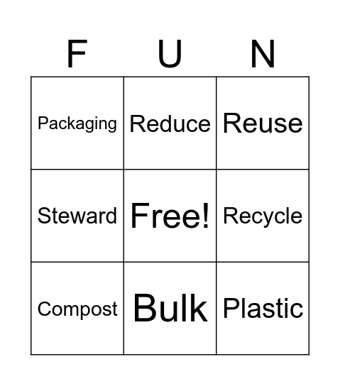 Relief Society Bingo Card