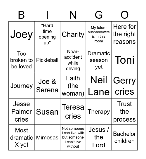 Bing1 Bingo Card