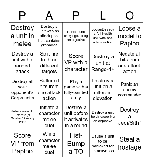 It'll Be a Wild Ride! Bingo Card