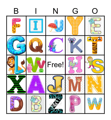 ABC Bingo Card