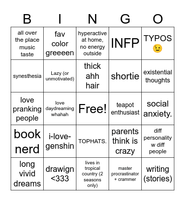 kila bingo Card