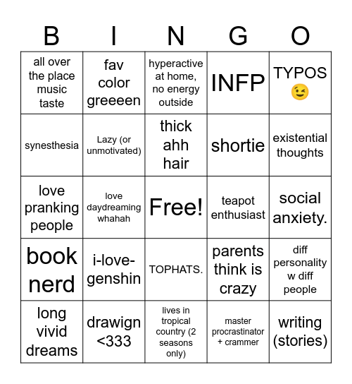 kila bingo Card