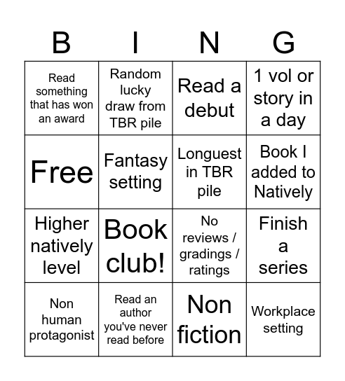 Spanish BINGO Card