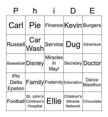 Miracles in May Bingo Card