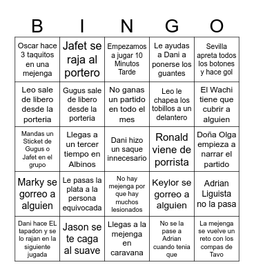 BINGO! Bingo Card