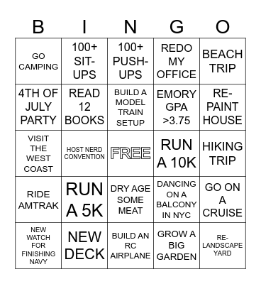 LH 2024 Bingo Card