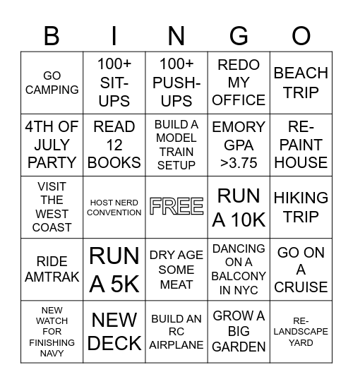 LH 2024 Bingo Card