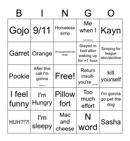 Libby Bingo Card