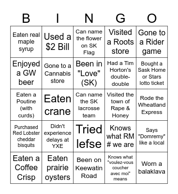RM CHRISTMAST PARTY Bingo Card