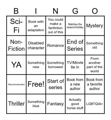 2024 Book Bingo Card