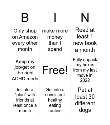 Sarah's 2024 Bingo Card