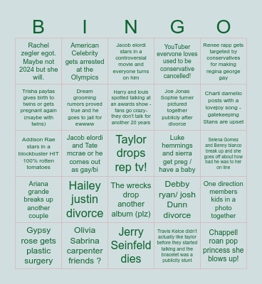 2024 Bingo Card