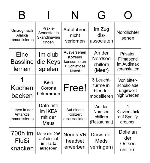 Bebbo's Bingobingus 2024 Bingo Card