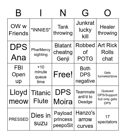 Overwater2 Bingo Card