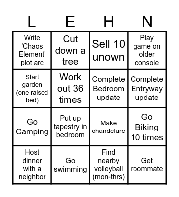 2024 Bingo Card