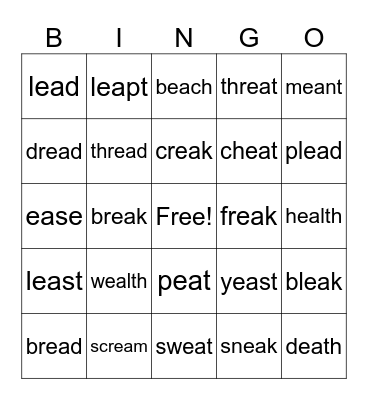 ea Bingo Card