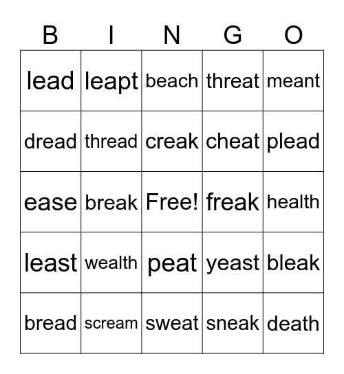 ea Bingo Card