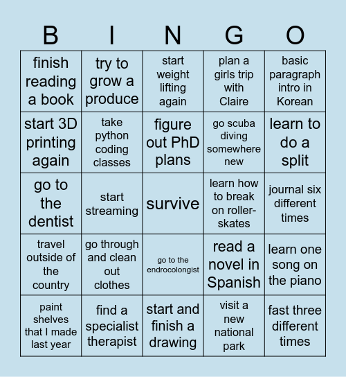 2024 Bingo Card